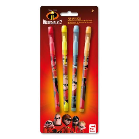 Incredibles 4 Pack Pop Up Pencils Extra Image 1